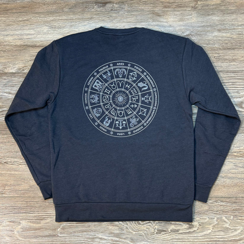 Zodiac Signs Graphic Crew Neck Sweatshirt