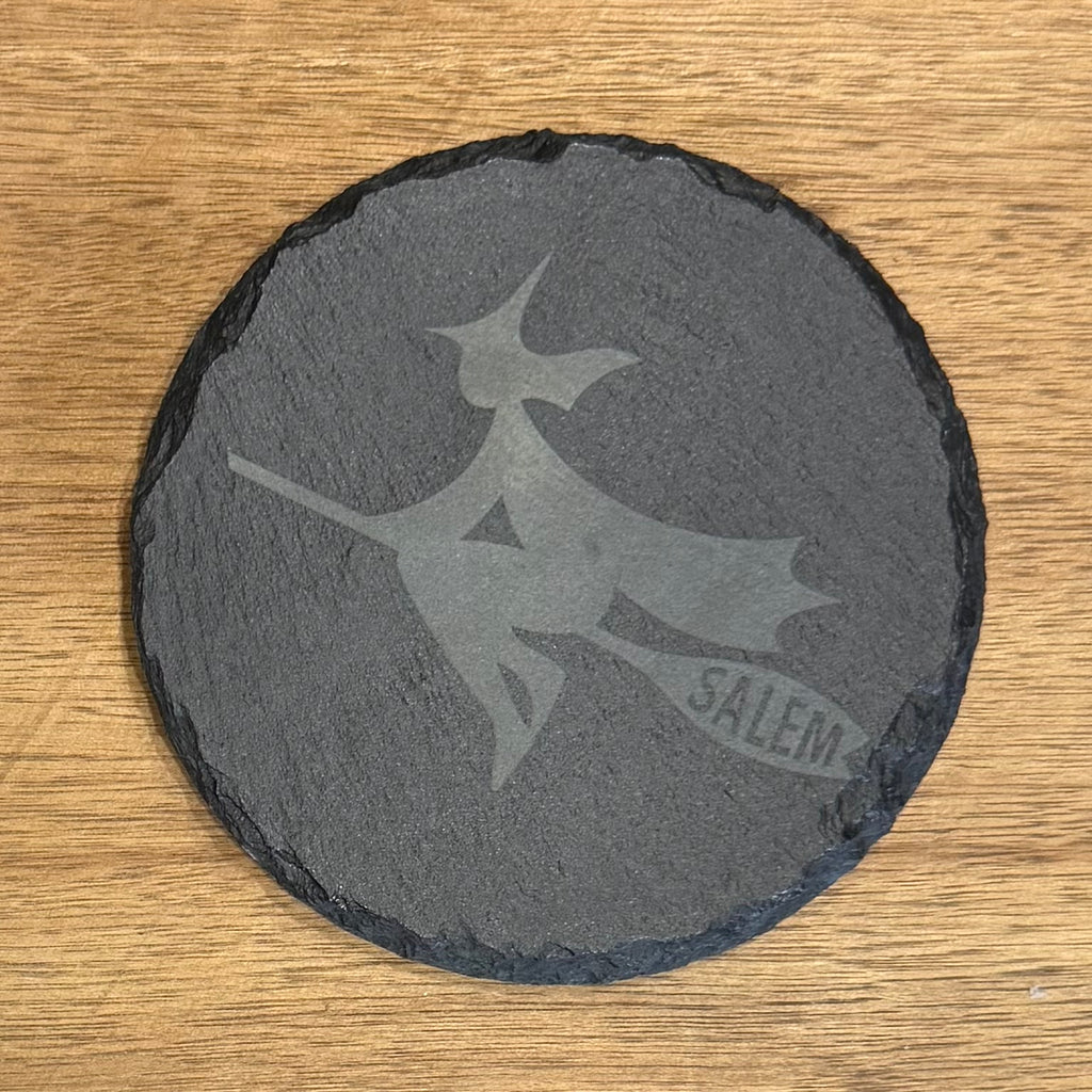 Moon Witch Slate Coaster