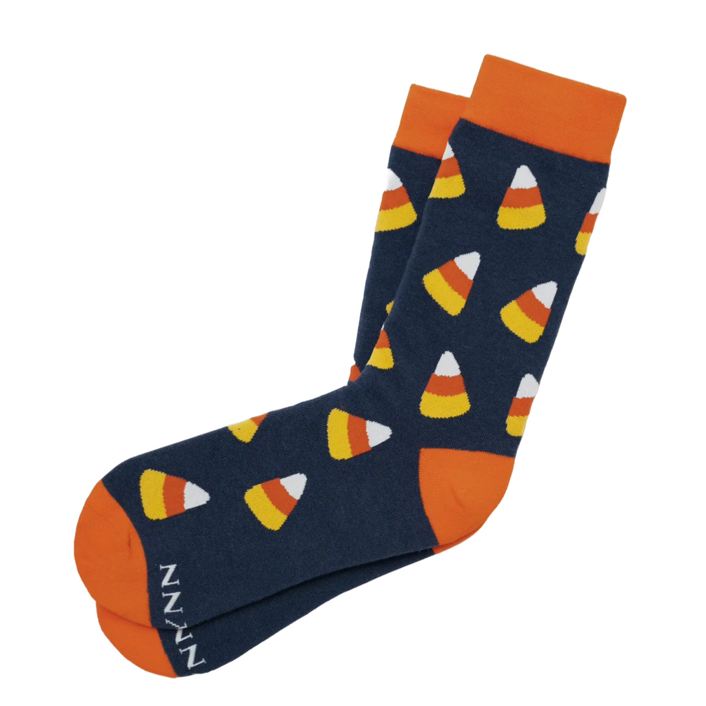 Candy Corn Halloween Graphic Socks