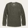 Men’s Recycled Waffle Henley | Forest Melange