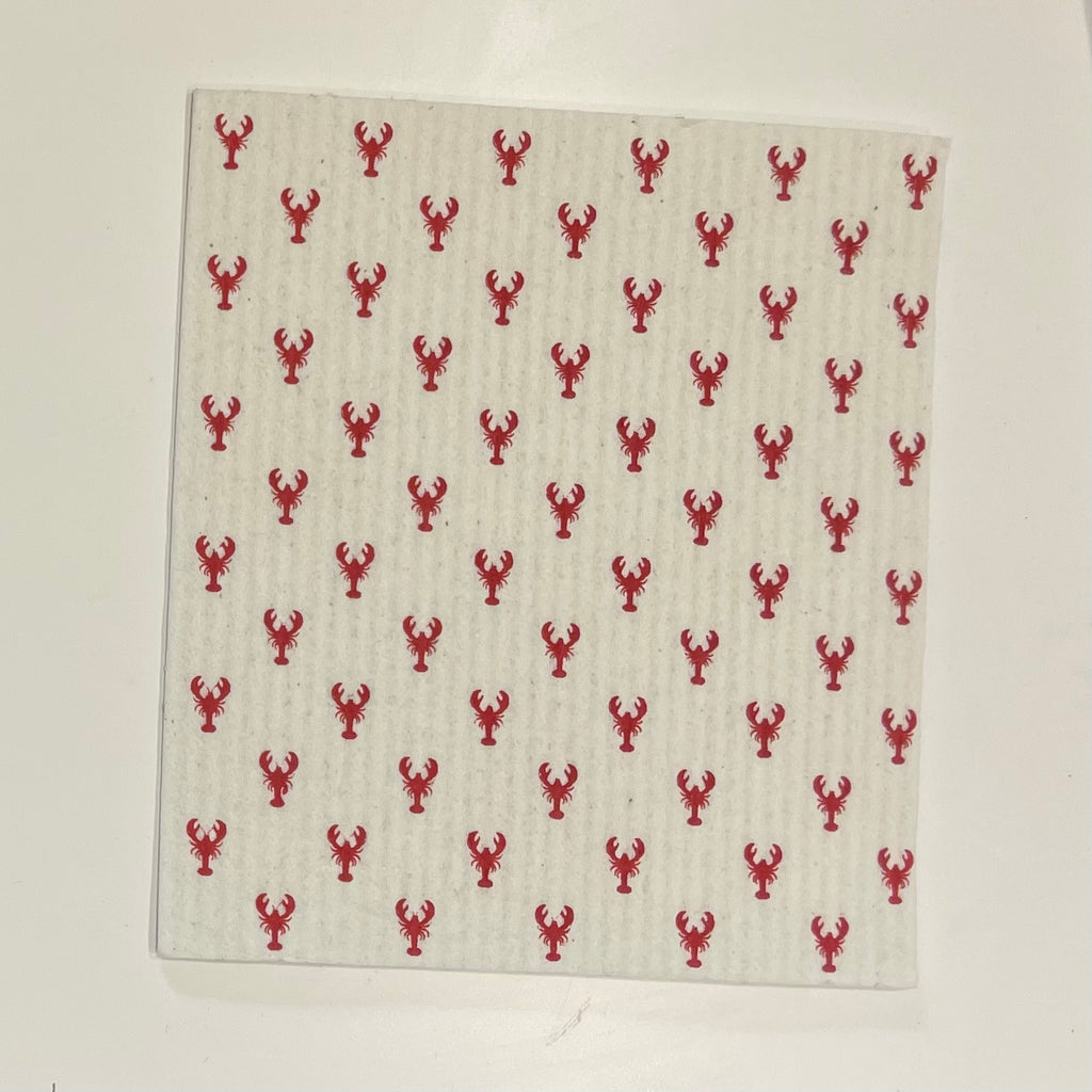 Lobster Swedish Compostable Dish Cloth Towel
