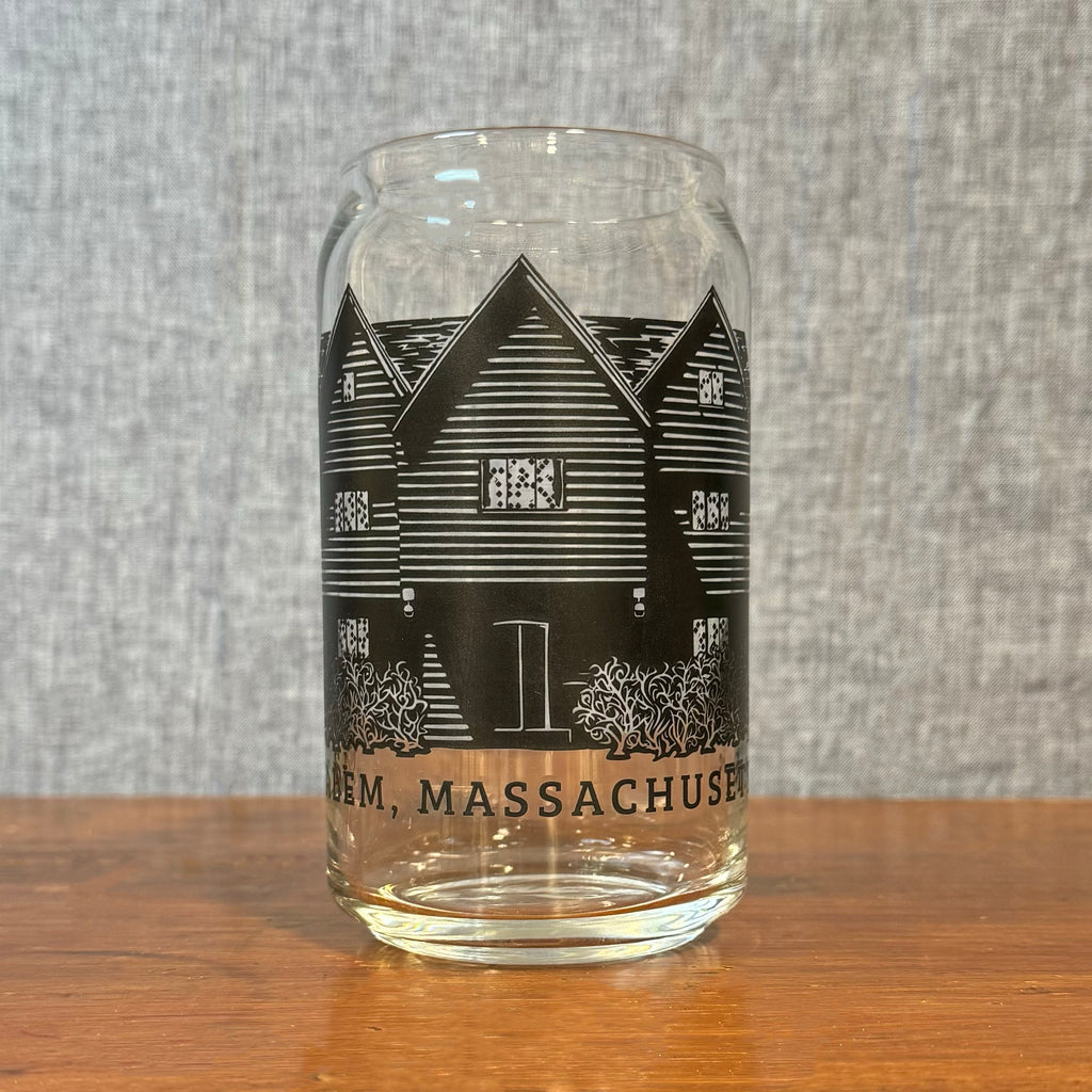 Witch House Salem, MA Beer Can Glass