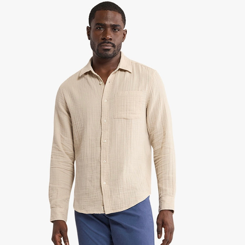 Oceanfront Shirt - Shell Khaki