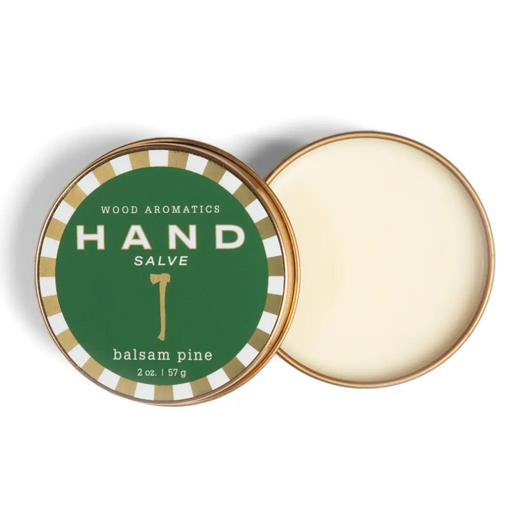 Wood Aromatics Balsam Pine Hand Salve in Metal Tin