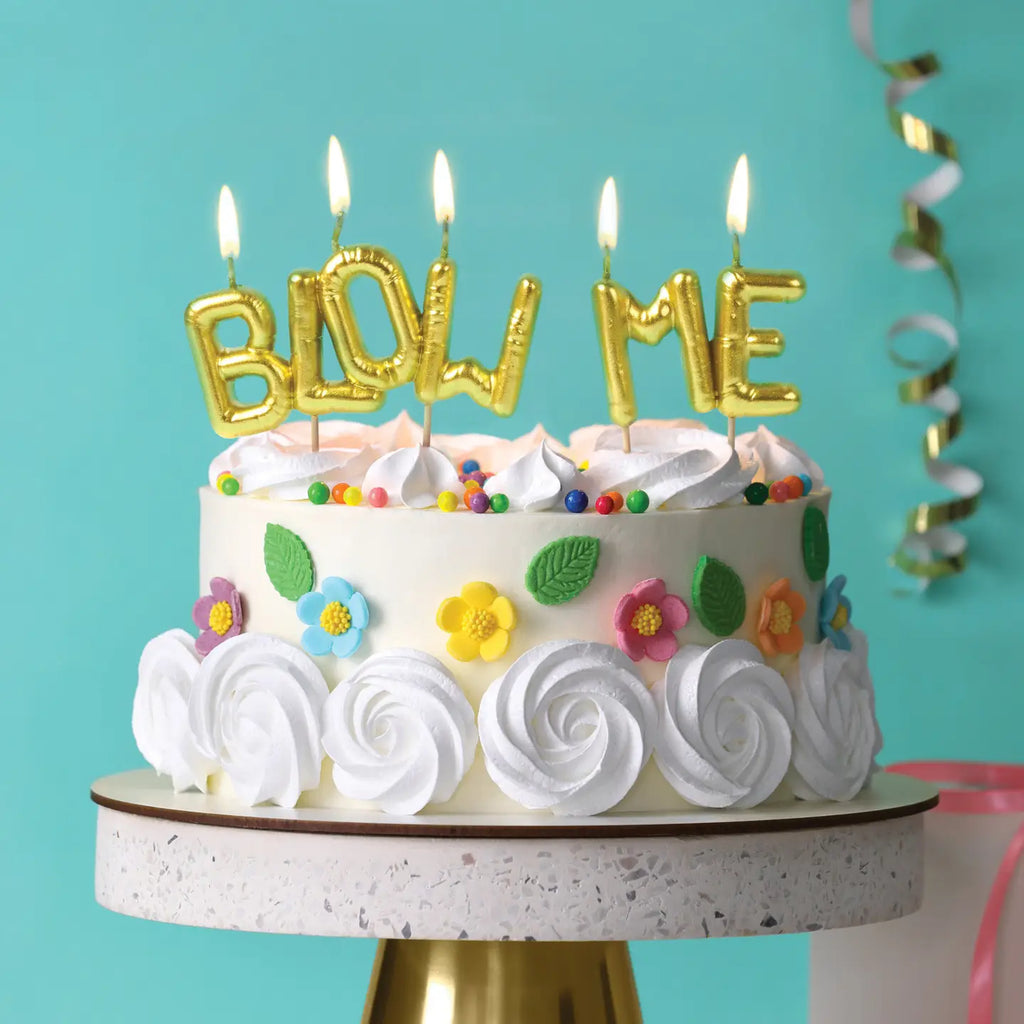 Lighten Up "Blow Me" Birthday Candles