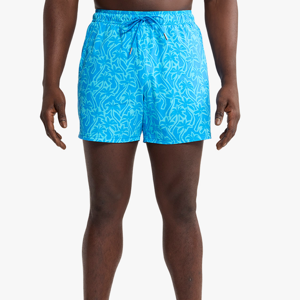 Bungalow Trunk | Turquoise Cutout Palms (Blue)