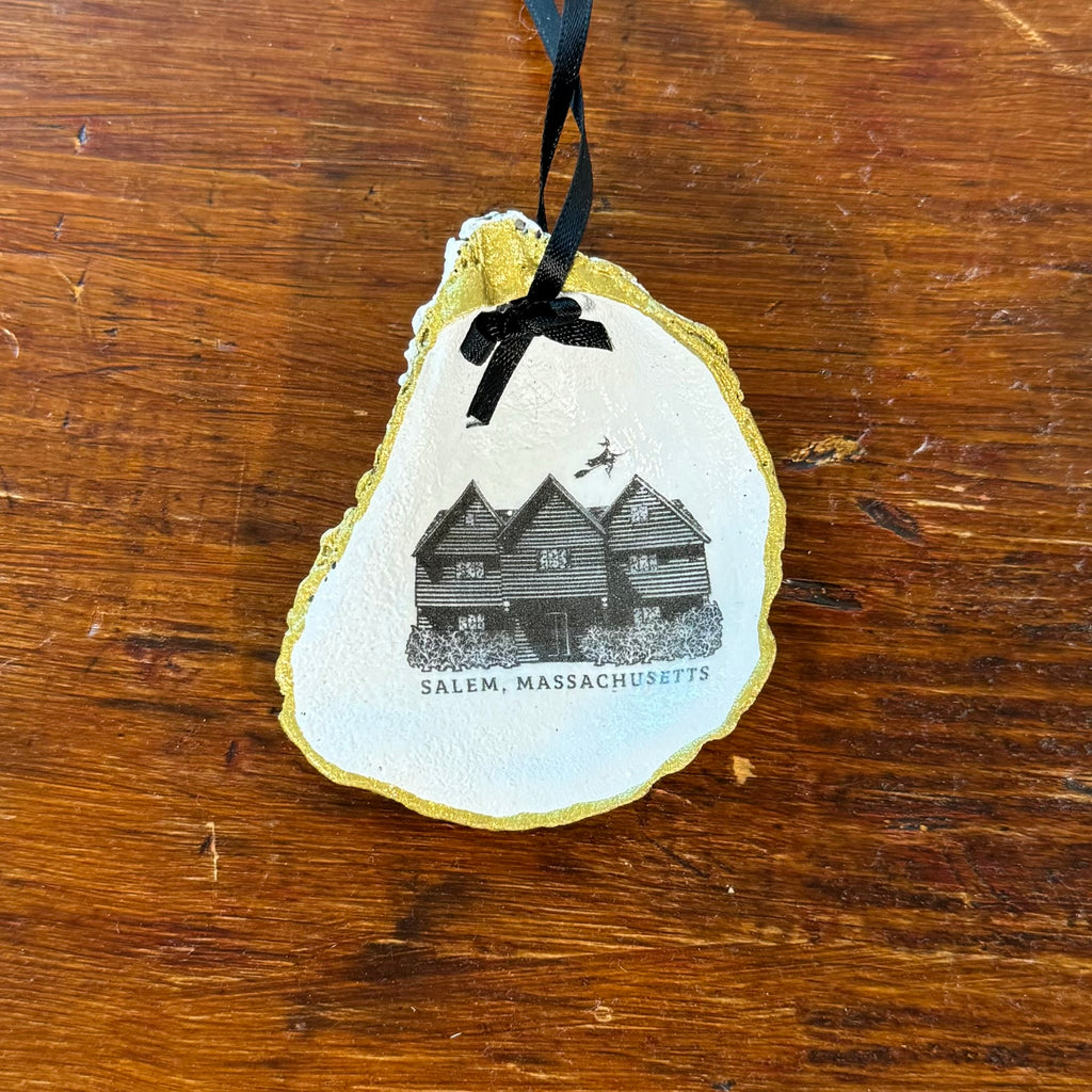 Witch House Salem, MA Oyster Shell Ornament