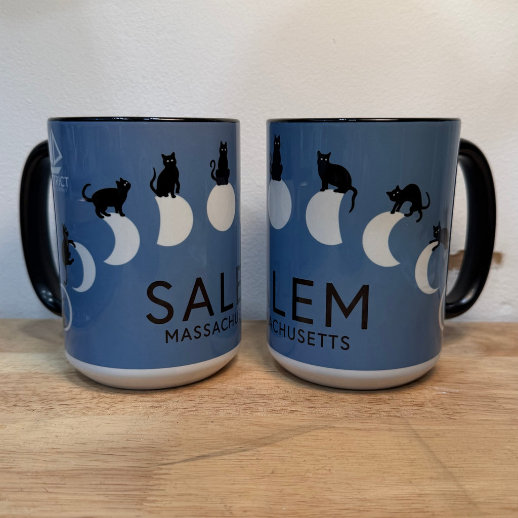 Cat and Moon 15oz Coffee Mug