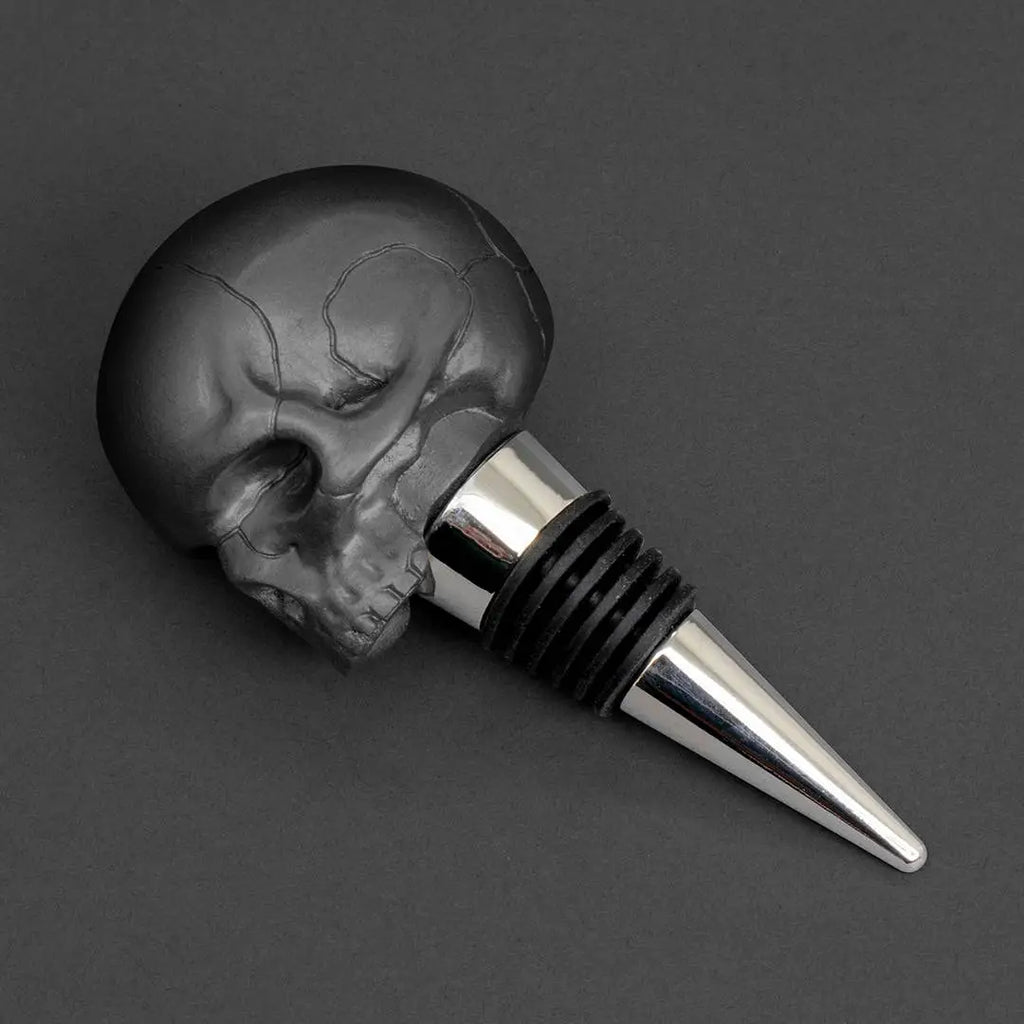 Death by Wine Skull Bottle Stopper