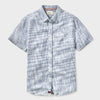 Freshwater Short Sleeve Button Up | Multi Blue