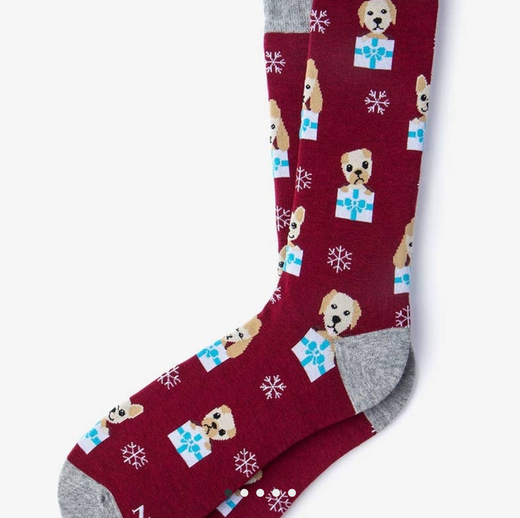 Santa’s Little Yelpers Dog Graphic Socks
