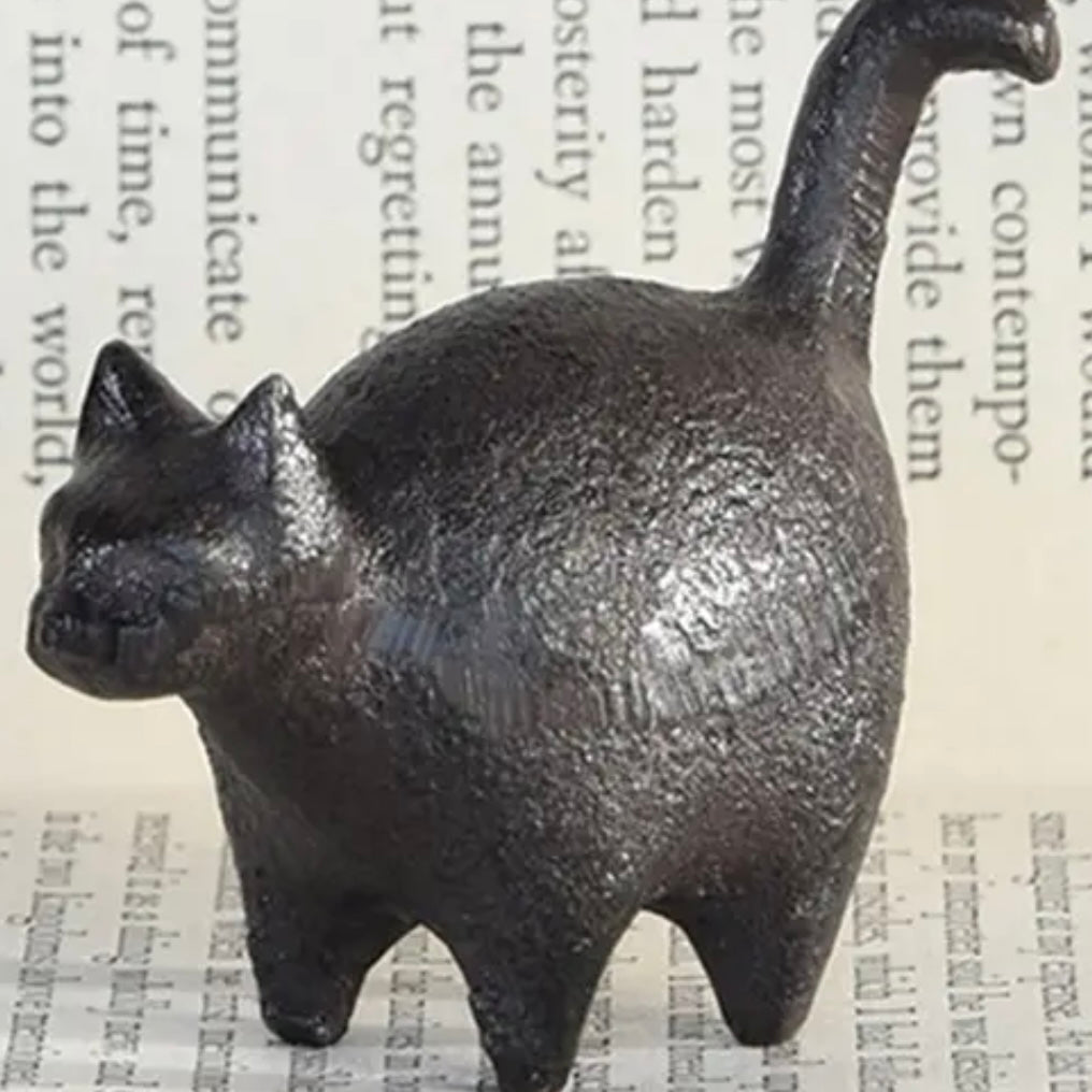 Cast Iron Cat Paper Weight
