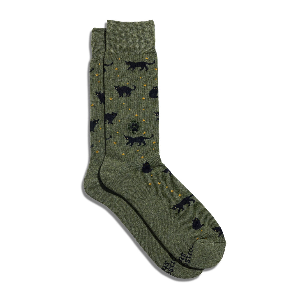 Army Green Socks That Save Cats