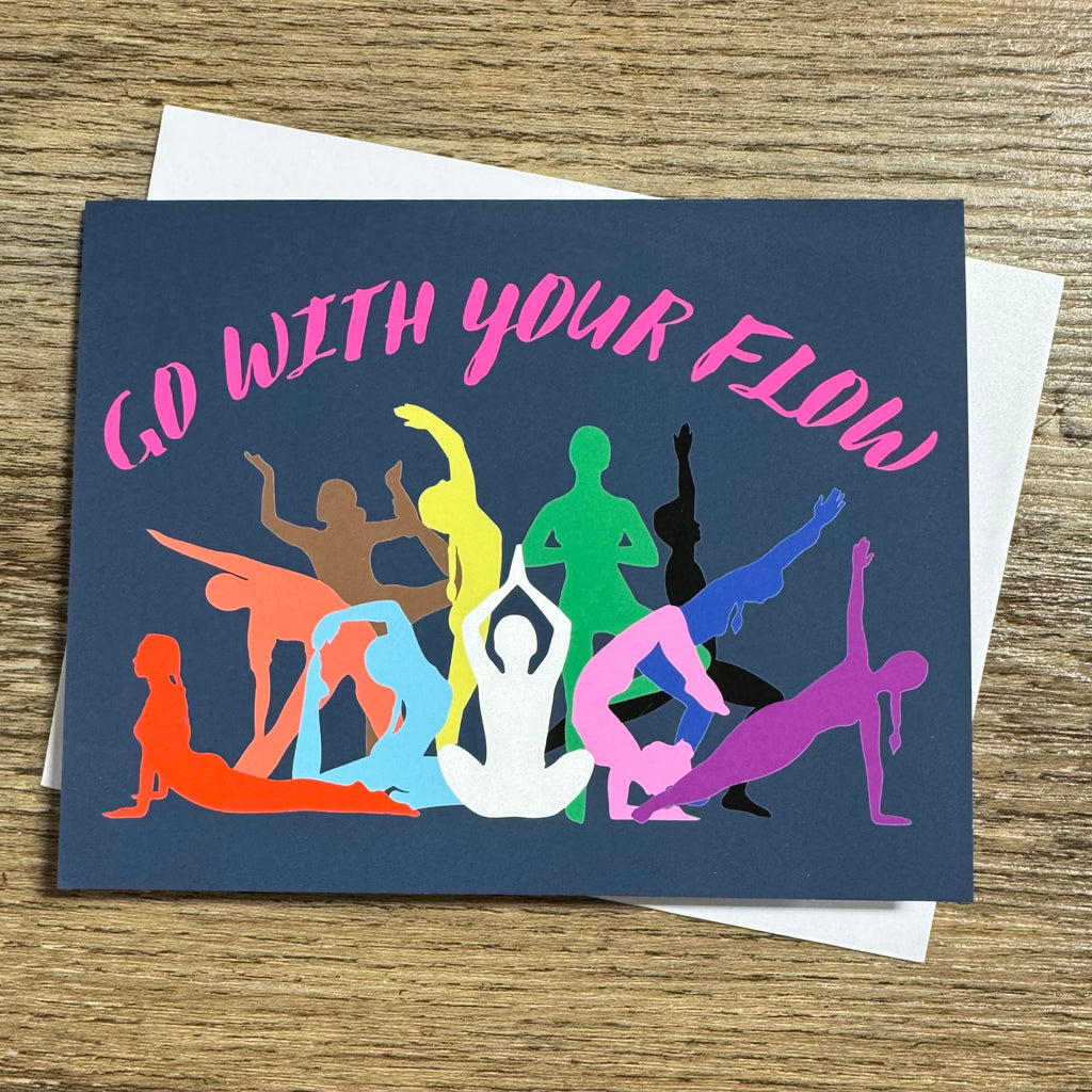 Go With Your Flow LGBTQ+ Pride Greeting Card