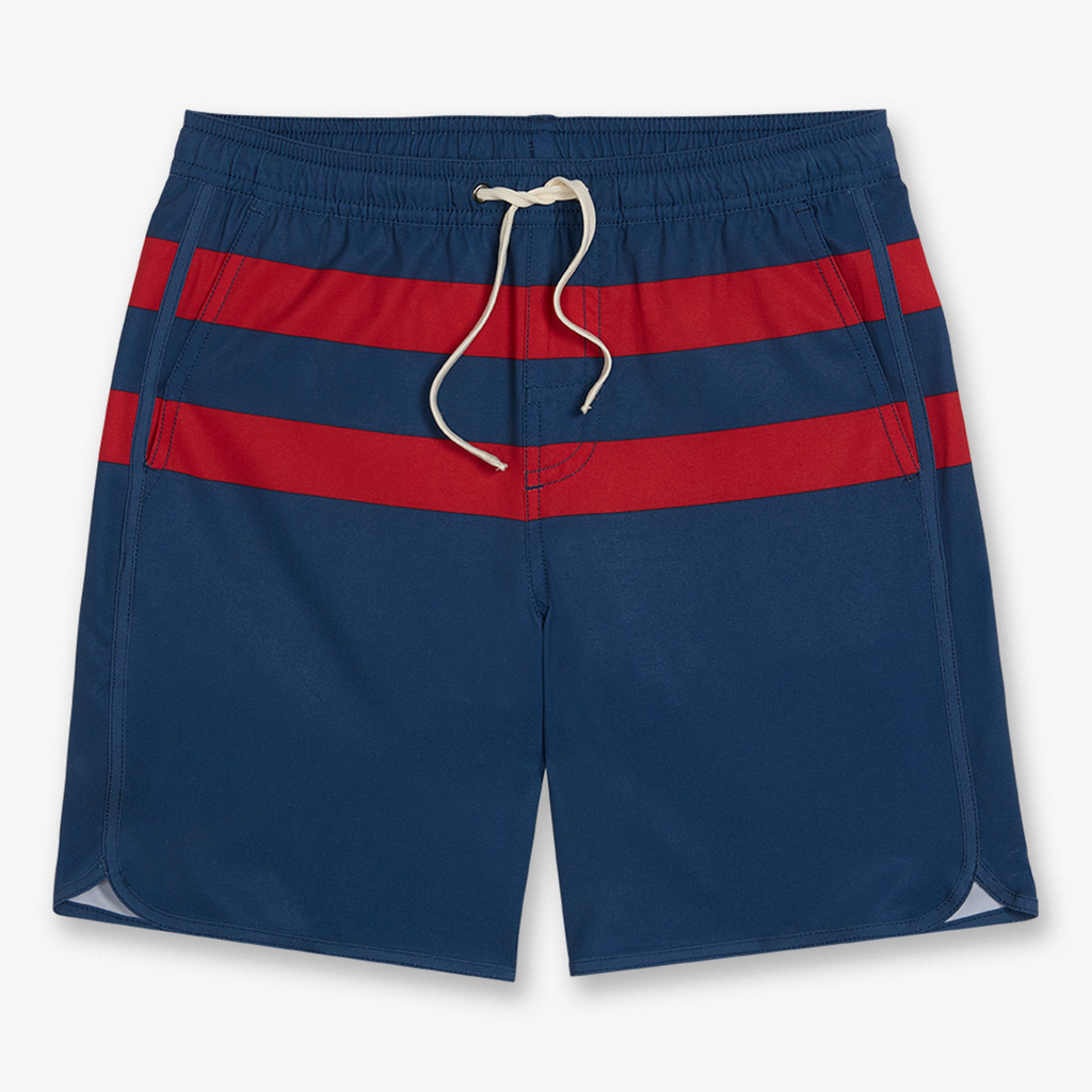 Kids Anchor Swim Trunks | Red  Stripe