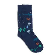Navy Ocean Discovery Socks (that Save Our Planet)