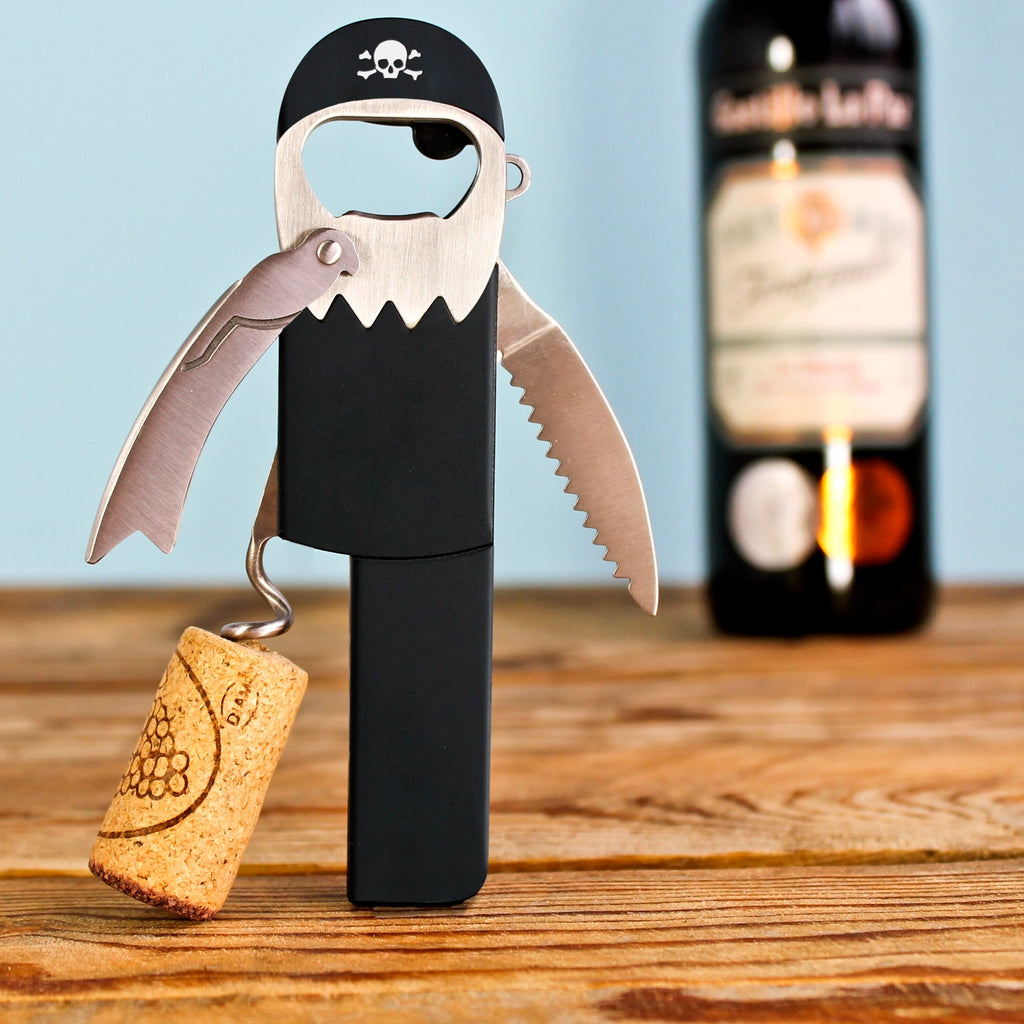 Pirate Bottle Opener + Corkscrew