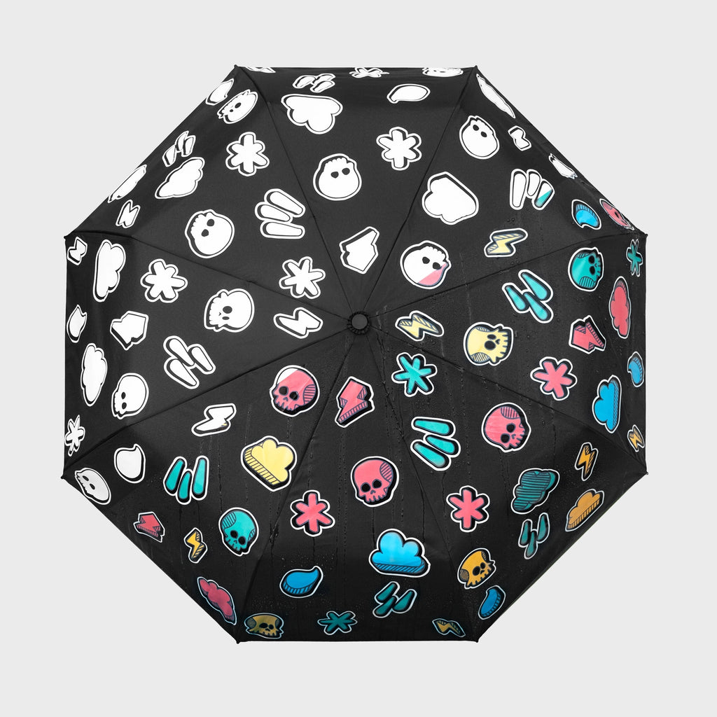 Skull Weather Changing Umbrella