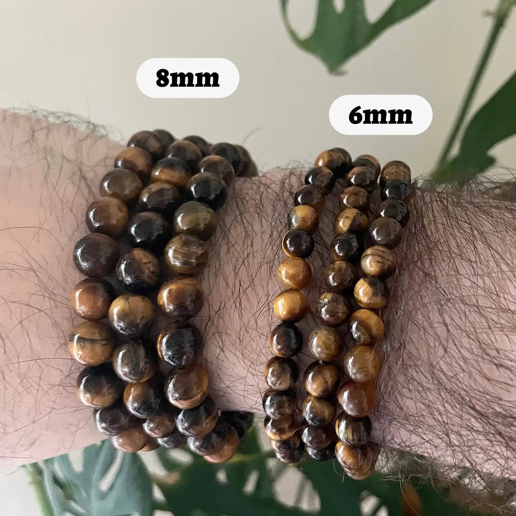 Tiger Eye Gemstone Beaded Bracelet