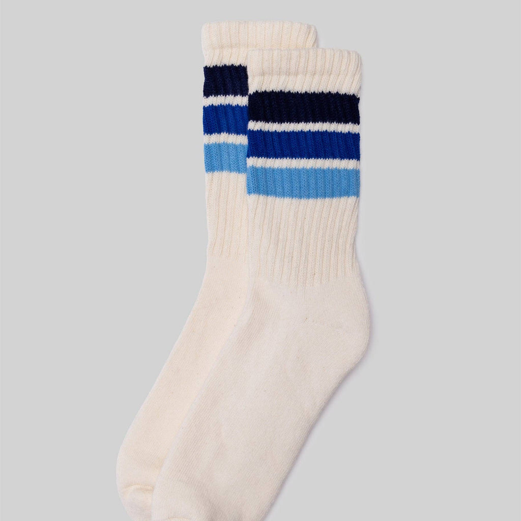 The Retro Birthday Stripe Sock: Navy / One Size