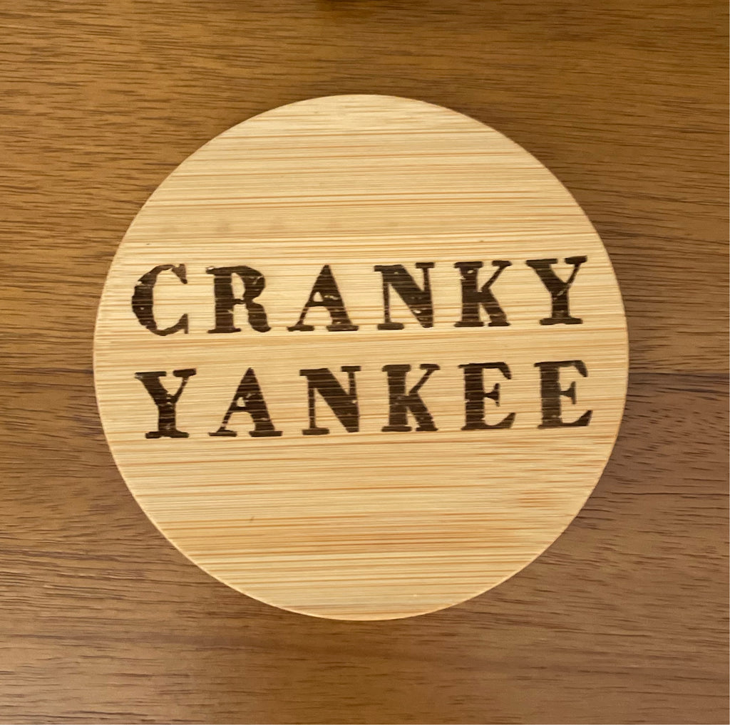 Cranky Yankee Bamboo Coaster