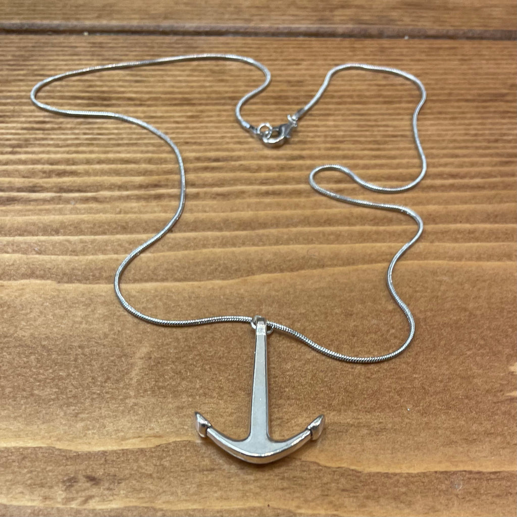 Anchor Nautical Necklace (Silver)