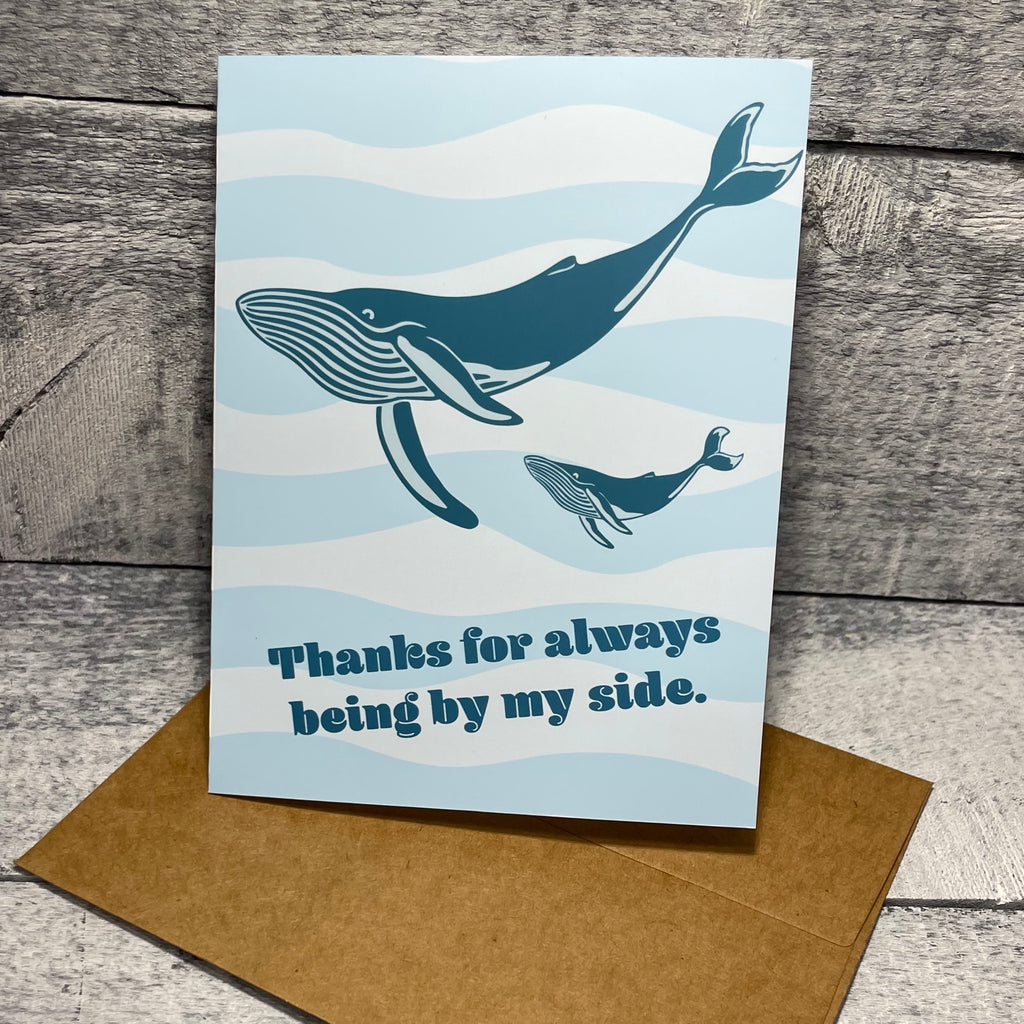 Whale Mom and Baby Mother’s Day Greeting Card