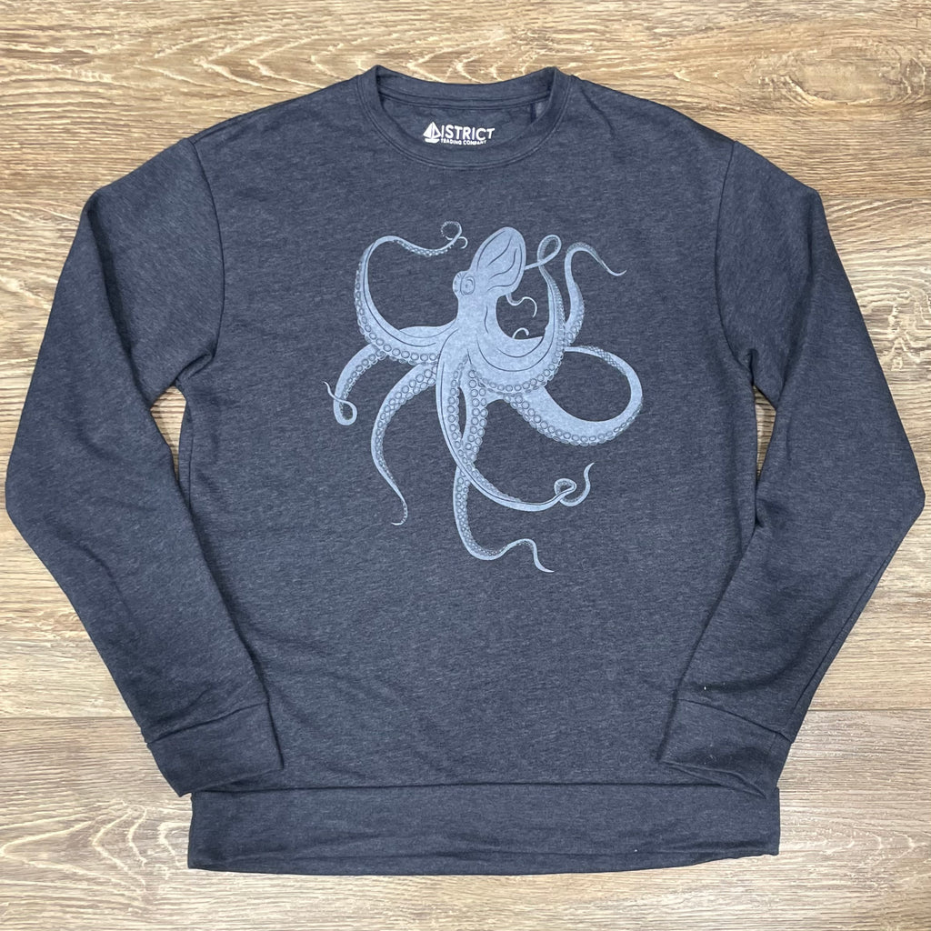 Octopus Graphic Crew Neck Sweatshirt