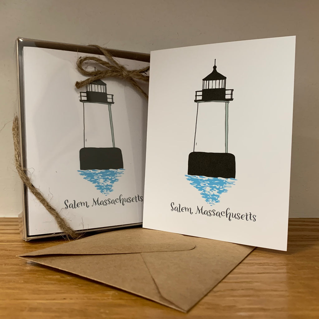 Fort Pickering Lighthouse Salem, MA Greeting Card