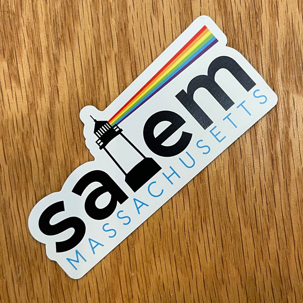 Salem Lighthouse Rainbow Pride Magnet