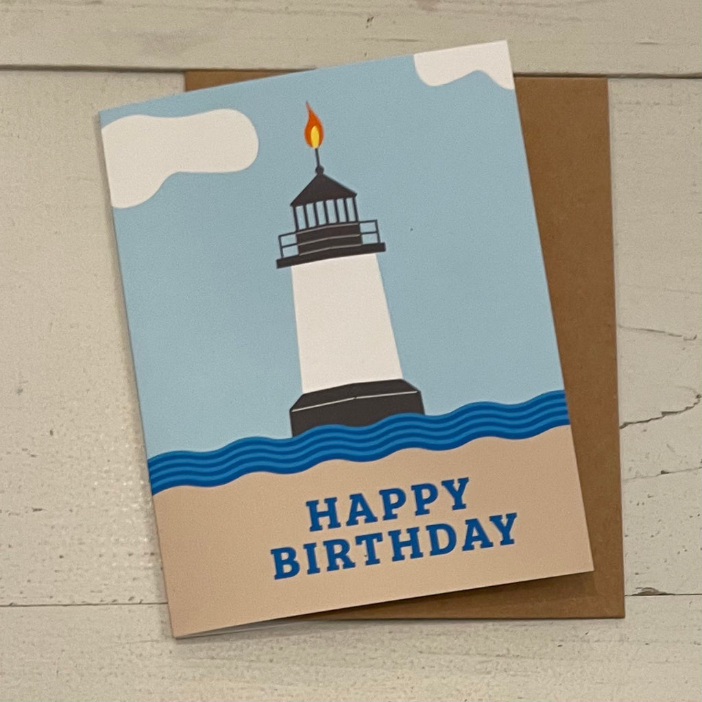 Happy Birthday Lighthouse Greeting Card