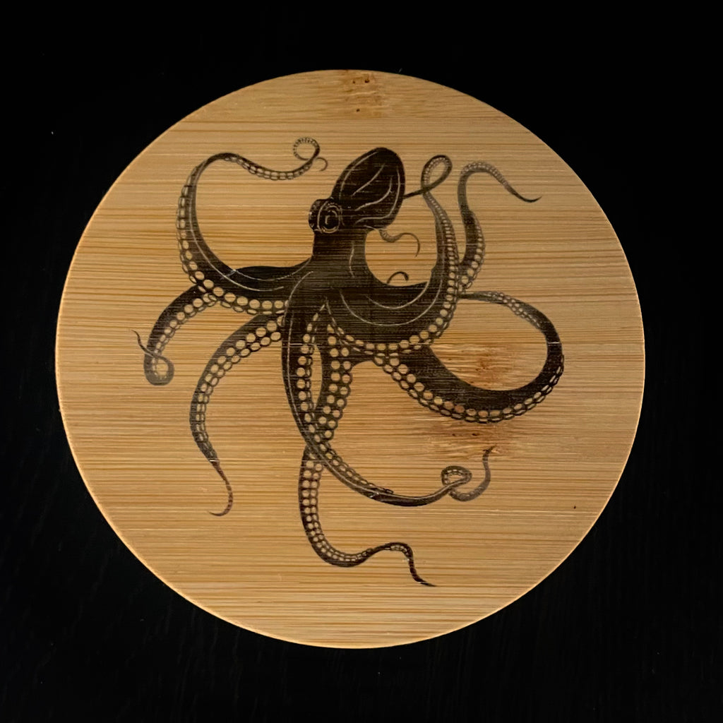 Octopus Bamboo Coaster