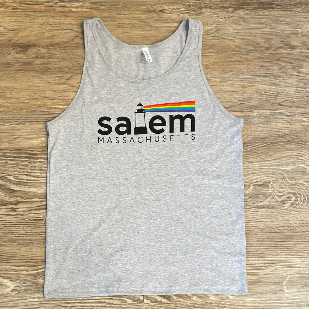 Salem, MA Rainbow Lighthouse Tank Top